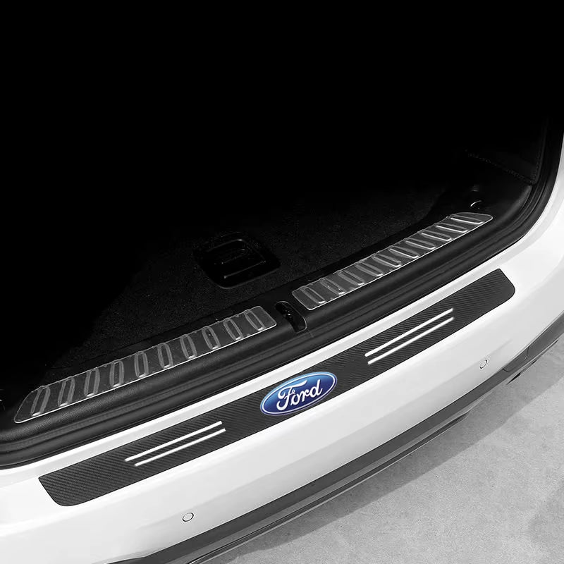 60X7CM Carbon Fiber Car Door Threshold Protective Sticker for Fiesta C-Max Kuga Ranger Raptor KA Fusion ST Transit Edge