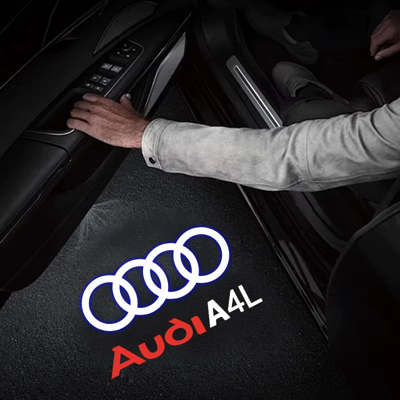 Led Car Door Welcome Light Logo Projector Laser for A1 A3 A4 A5 A6 B5 B6 B7 B8 C5 C6 C7 A7 A8 Q3 Q5 Q7 TT 8V Car Accessorie