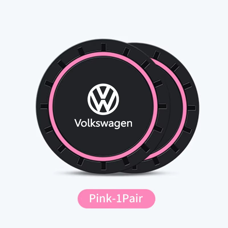 2Pcs Car Water Cup Drink Holder anti Shake Fixed Anti-Slip Mats for VW Scirocco Jetta Beetle Golf 4 5 6 Passat Polo