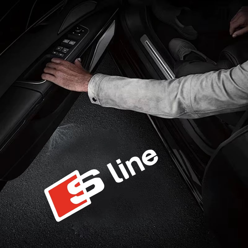 Led Car Door Welcome Light Logo Projector Laser for  A1 A3 A4 A5 A6 B5 B6 B7 B8 C5 C6 C7 A7 A8 Q3 Q5 Q7 TT 8V Car Accessorie