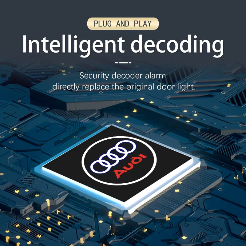 Led Car Door Welcome Light Logo Projector Laser for  A1 A3 A4 A5 A6 B5 B6 B7 B8 C5 C6 C7 A7 A8 Q3 Q5 Q7 TT 8V Car Accessorie