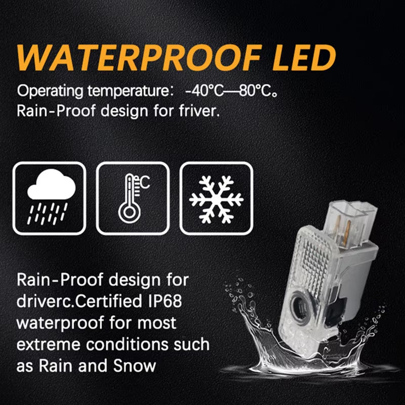Led Car Door Welcome Light Logo Projector Laser for  A1 A3 A4 A5 A6 B5 B6 B7 B8 C5 C6 C7 A7 A8 Q3 Q5 Q7 TT 8V Car Accessorie