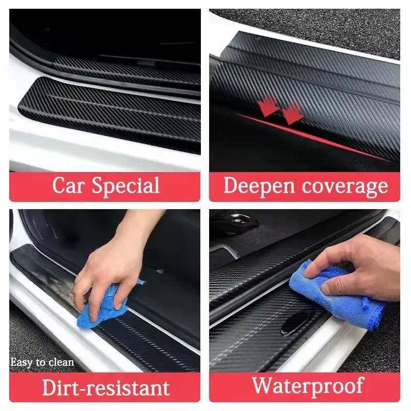 Car Door Threshold Protector Decal for Volkswagen Passat Tiguan Golf Bora Jetta Sharan T3 T5 Magotan Beetle Trunk Bumper Sticker