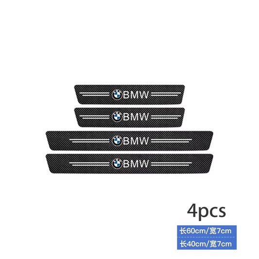 4Pcs Car anti Scratch Door Sill Plate Protectors Strip for  M M3 M5 X1 X3 X5 X6 E90 E91 E92 E93 M3 E60