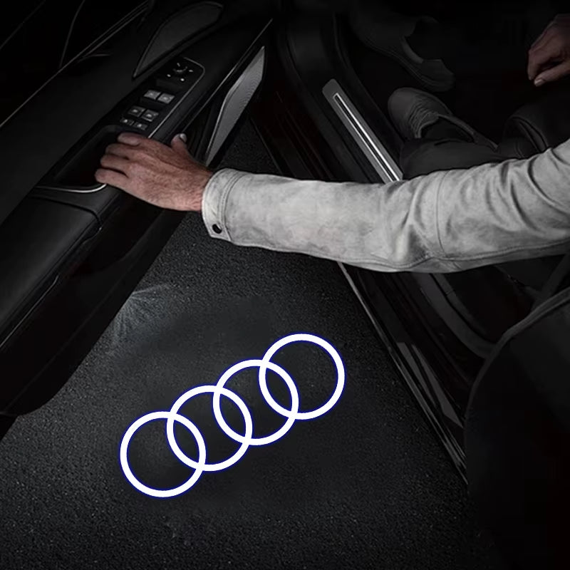 Led Car Door Welcome Light Logo Projector Laser for  A1 A3 A4 A5 A6 B5 B6 B7 B8 C5 C6 C7 A7 A8 Q3 Q5 Q7 TT 8V Car Accessorie