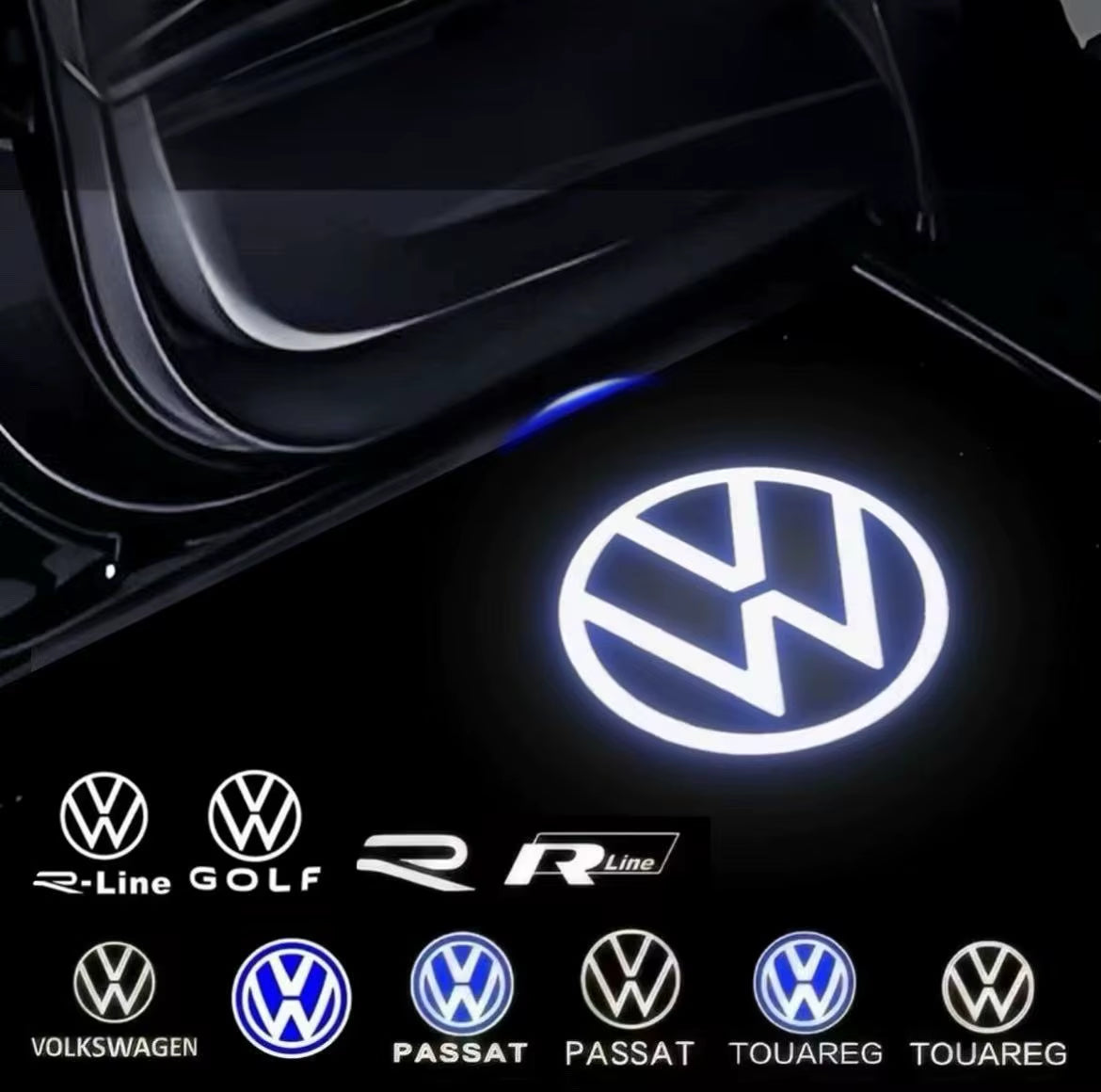 LED Car Door Logo Light Projector Lamp Accessories for  VW Touareg 7P Golf 5 6 7 Jetta MK5 MK6 MK7 Passat B6 B7 B9 B8