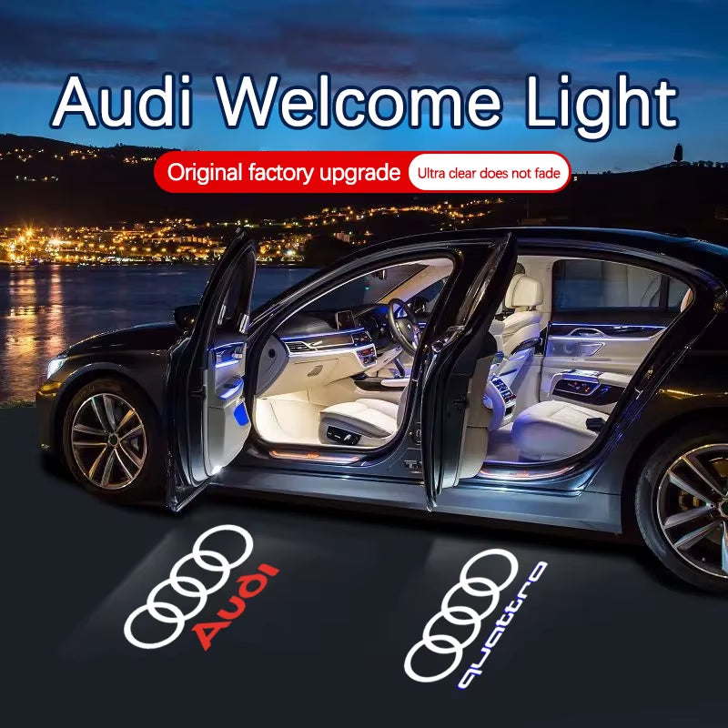Led Car Door Welcome Light Logo Projector Laser for  A1 A3 A4 A5 A6 B5 B6 B7 B8 C5 C6 C7 A7 A8 Q3 Q5 Q7 TT 8V Car Accessorie