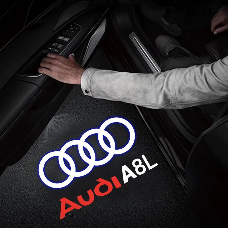 Led Car Door Welcome Light Logo Projector Laser for  A1 A3 A4 A5 A6 B5 B6 B7 B8 C5 C6 C7 A7 A8 Q3 Q5 Q7 TT 8V Car Accessorie